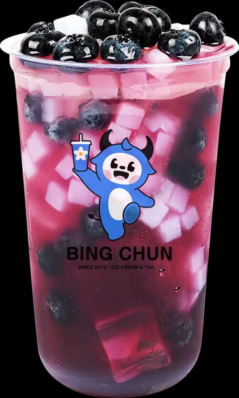 Blueberry Bobo Tea — bubble tea from Bing Chun Sri Lanka