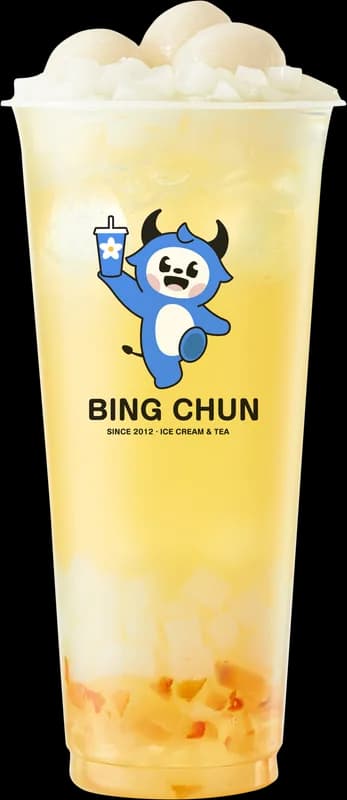 Lychee Jasmine Milk Tea — milk tea from Bing Chun Sri Lanka